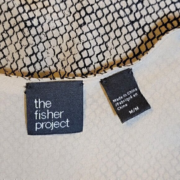 Eileen Fisher The Fisher Project Silk Jumpsuit Sleeveless V-neck M - Picture 7 of 9